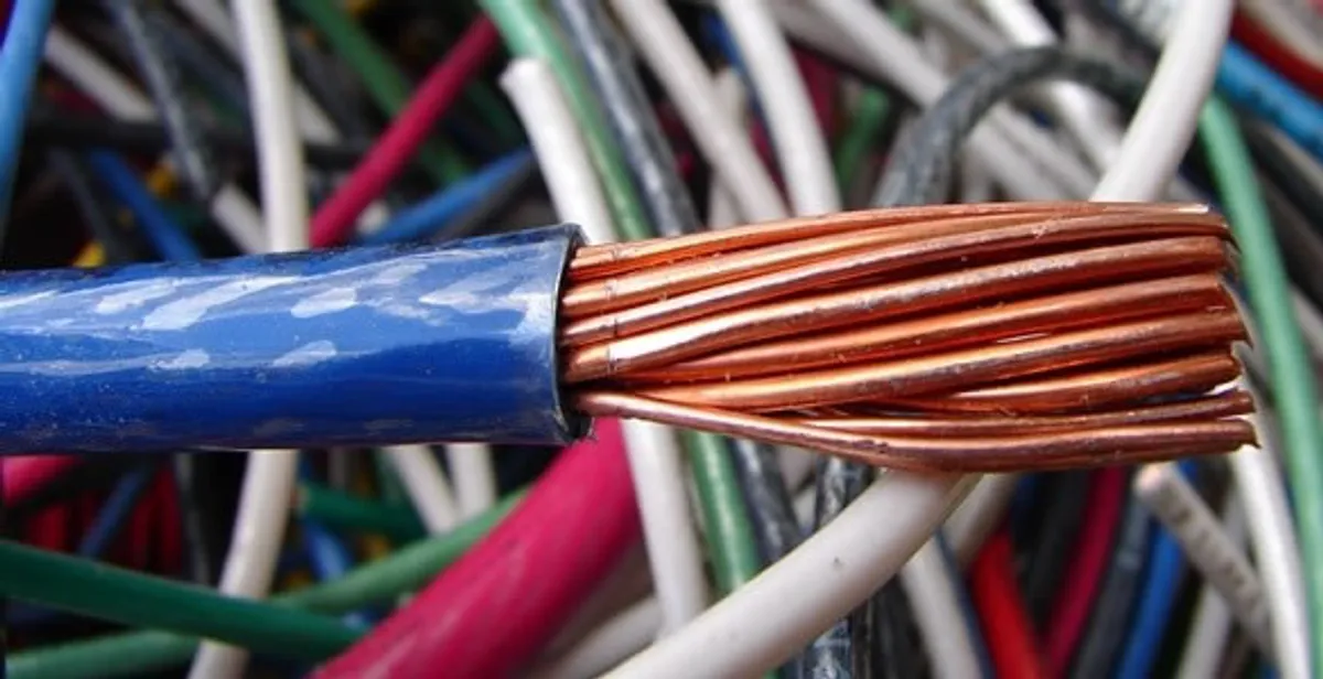 electrical wiring services showing exposed copper conductors and cable preparation in New Orleans, LA