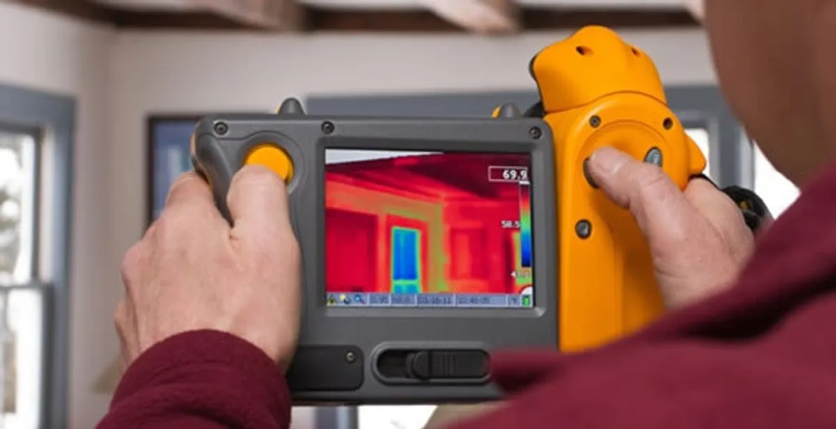 home energy audit service capturing thermal readings to analyze insulation and electrical efficiency in New Orleans, LA