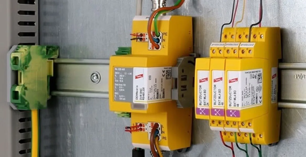 lightning surge protection system with surge suppressors installed by electrical service professionals in New Orleans, LA