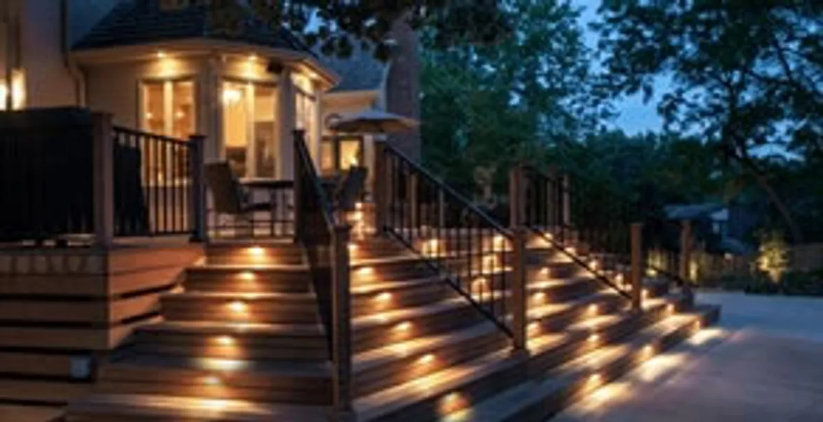 Residential electrician installing outdoor lighting for home safety in New Orleans, LA