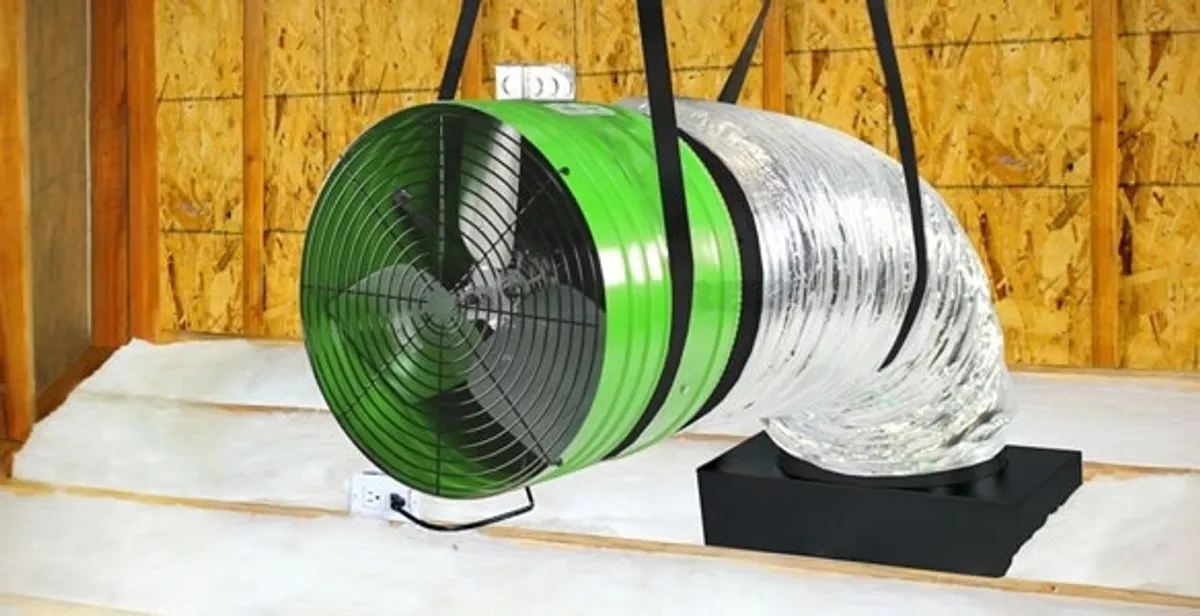 whole house fan installation services with professionally mounted ventilation fan system in New Orleans, LA